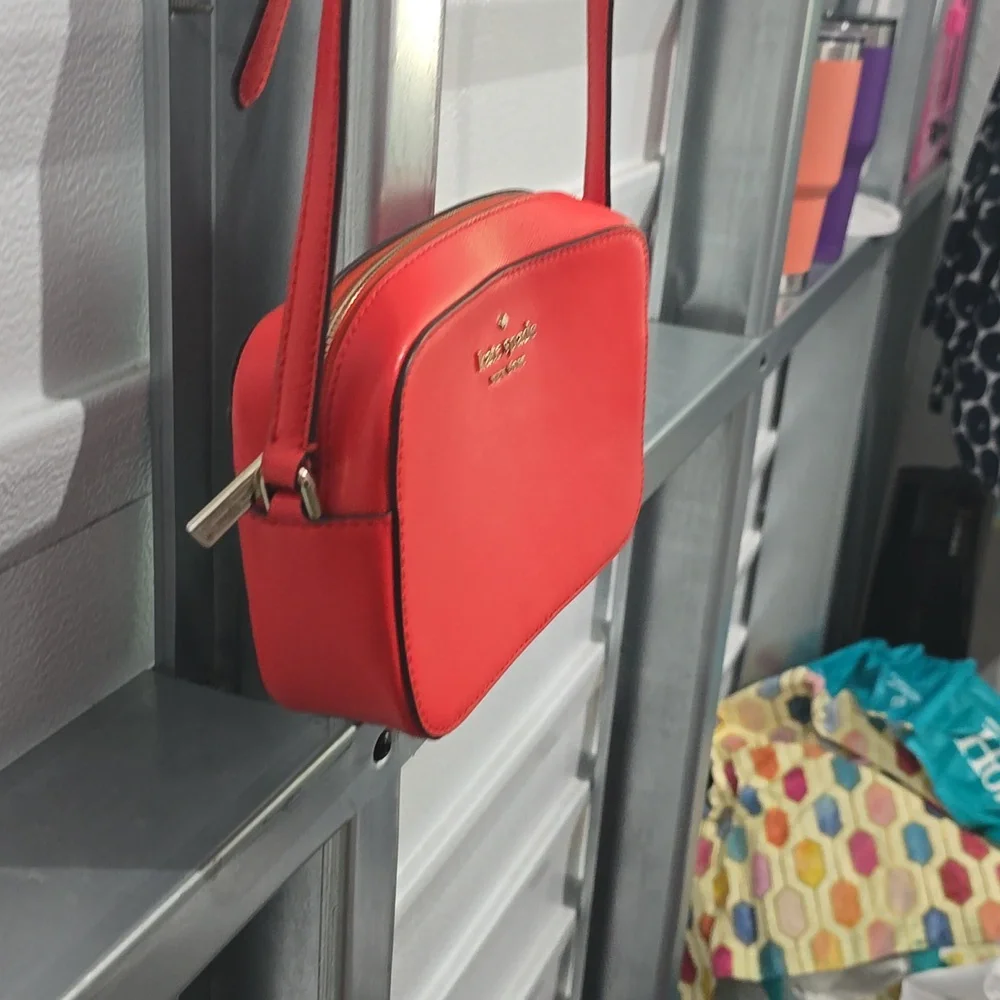 Kate Spade Orange Crossbody‎ Bag with Minimalist Design